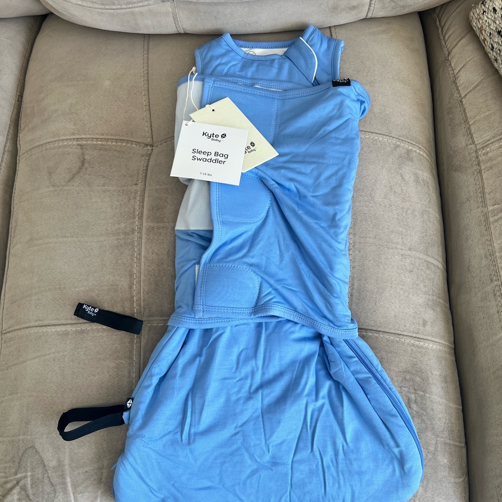 NWT KYTE Periwinkle  Blue Sleep Bag Swaddler